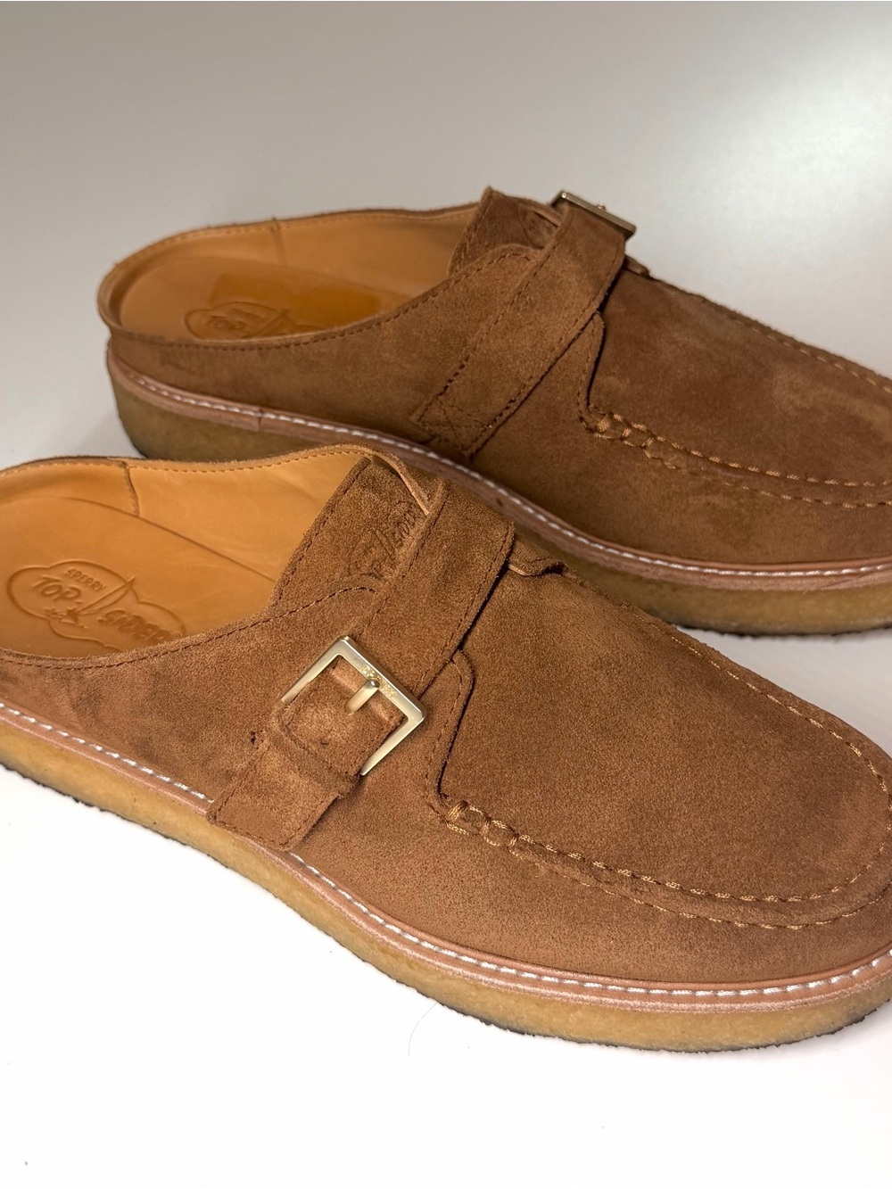 Sperry Women's Captsox Oxford Crepe Mules in tan Size - 10 - Picture 5 of 9